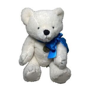 DAkin White Teddy Bear Articulated 30 Year Anniversary Bear 1985 Plush